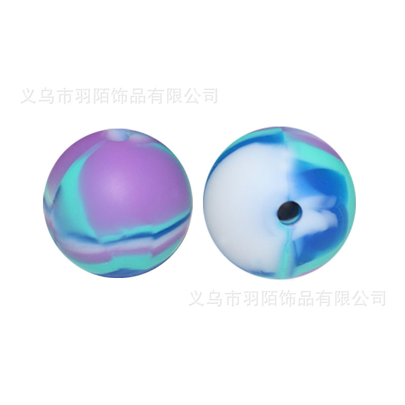 Wholesale 50PCS Rainbow Mixed Color Silicone Balls